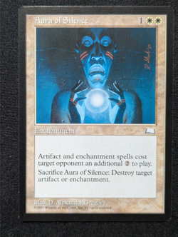 Aura of Silence - Weatherlight - NM - MTG - Magic the Gathering - White -Enchant - Image 1