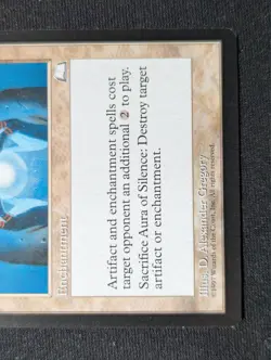 Aura of Silence - Weatherlight - NM - MTG - Magic the Gathering - White -Enchant - Image 2