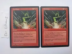 2x Fireblast Visions MTG Great Condition - Image 1