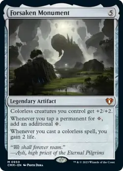 FORSAKEN MONUMENT 950 Commander Masters MTG Magic NM Mythic - Image 1