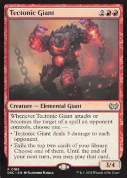 Tectonic Giant - Commander: Duskmourn: House of Horror DSC - 168 - MTG Magic - Image 1