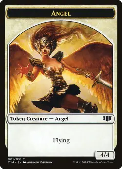 MTG Angel // Cat ** Commander 2014 Tokens ** English - Image 1