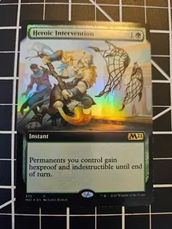 MTG / Heroic Intervention (Extended Art FOIL) / Core Set 2021 / Lightly Played - Image 1