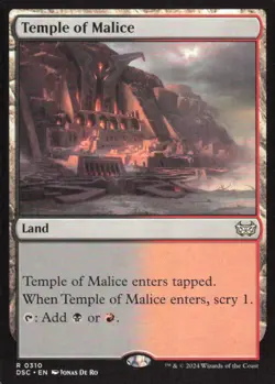 Temple of Malice - Commander: Duskmourn: House of Horror DSC - 310 - MTG Magic - Image 1