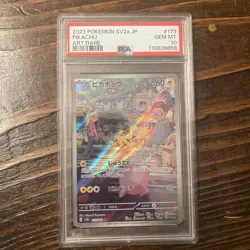 2023 POKEMON JAPANESE SV2A-POKEMON 151 ART RARE #173 PIKACHU PSA 10 - Image 2