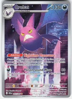 Pokemon Crobat 093/086 Shiny Rare ME04: Chaos Rising Pokemon Near Mint - Image 1