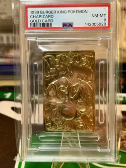 Pokemon Charizard Gold Card 1999 Burger King Collectible - Image 1