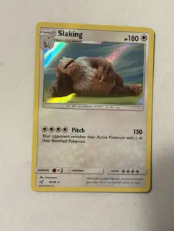 The Pokemon Company Slaking Holo 18/18 Detective Pikachu Rare 180 HP EN 2019 - Image 1