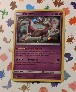Pokemon TCG Mewtwo SM214 Cosmos Holo Sun And Moon Promo English 2019 - Image 1