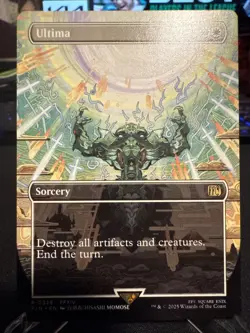 MTG Ultima (Borderless) Regular Final Fantasy Magic The Gathering Ships Bubble M - Image 1