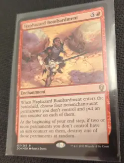 HAPHAZARD BOMBARDMENT MTG Magic Cards NM-M DOMINARIA RARE - Image 2