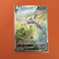 Pokemon Aerodactyl V 180/196 Alt Art 2022 Lost Origin Set NM - Image 1