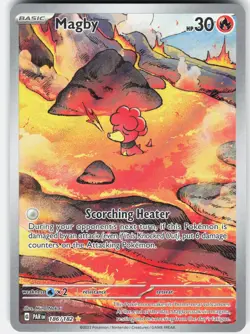 Pokemon Magby 186/182 Illustration Rare Paradox Rift Pokemon Near Mint - Image 1