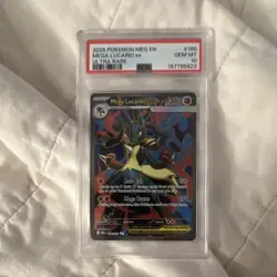Mega Lucario ex 160/132 ME01 Mega Evolution Holo Ultra Rare Eng 2025 PSA 10 - Image 2