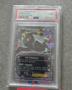 PSA 9: Pokemon XY Full Art Umbreon EX 55/124 MINT Fates Collide Ayaka Yoshida - Image 1