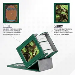 "Card Deck Box for MTG with Commander Display for 100+ Double Sleeved Cards, Mag - Image 2