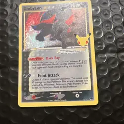 Pokemon TCG Umbreon Gold Star 17/17 Celebrations Classic Collection Holo - Image 3