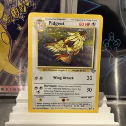 Wizards Pokemon TCG Pidgeot Jungle Holo Rare 8/64 EN 1999 80 HP Stage 2 - Image 1