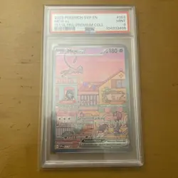 2023 Pokemon TCG: Scarlet & Violet 151 UPC Mew Ex Black Star Promo Graded PSA 9 - Image 1