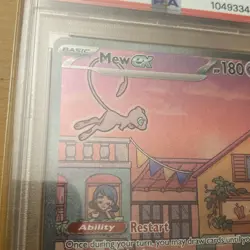 2023 Pokemon TCG: Scarlet & Violet 151 UPC Mew Ex Black Star Promo Graded PSA 9 - Image 2