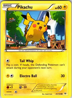 Pikachu 20/108 XY - Roaring Skies Pokemon NM Normal - Image 1