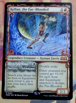 Kellan, the Fae-Blooded (Showcase) MTG Wilds of Eldraine (WOE) (NM) - Image 1