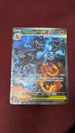 Pokemon Mega Charizard X EX SIR 125/094 Phantasmal Flames English Mint - Image 1