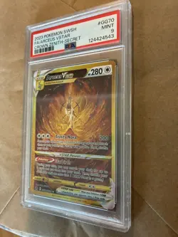 2023 Pokemon Sword & Shield Crown Zenith GG70 Arceus VSTAR PSA 9 - Image 1