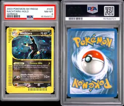2003 Pokemon Skyridge Holo Nachtara PSA 8 Mint #H30 Deutsch Swirl - Image 1