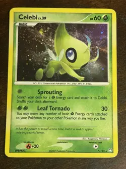Pokemon Celebi 7/123 Holo Rare Mysterious Treasures Pokemon - Image 1