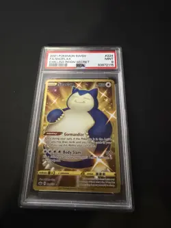 Pokemon 2021 SWSH06 Chilling Reign Snorlax Secret Rare Holo 224/198 PSA 9 - Image 1