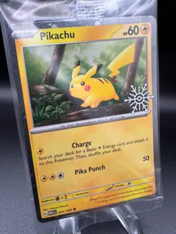 Pokemon - Pikachu 025/165 - Festive Stamp - 2025 Holiday Calendar - Sealed - NM - Image 1