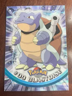 1999 Topps Pokemon TV #09 Blastoise Black Logo (C) FREE COMBINED SHIPPING - Image 1