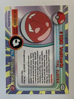 2000 Topps Pokemon TV Series 2 #100 Voltorb FREE COMBINED SHIPPING - Image 2