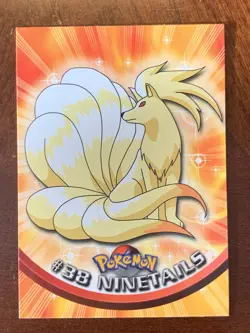 1999 Topps Pokemon TV #38 Ninetails Black Logo FREE COMBINED SHIPPING - Image 1