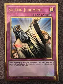 Yugioh Solemn Judgment MAGO-EN051 Gold Rare 1st Edition NM - Image 1