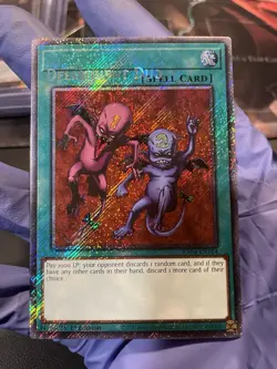 Yugioh! Delinquent Duo Name Shift Error Misprint RA04-EN Platinum Secret Rare - Image 1