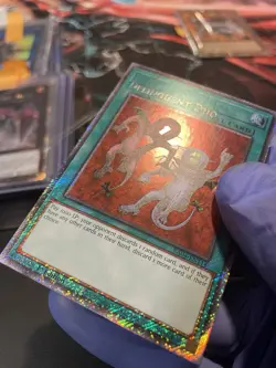 Yugioh! Delinquent Duo Name Shift Error Misprint RA04-EN Platinum Secret Rare - Image 4
