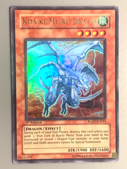 yugioh Koa'ki Meiru Drago RGBT-EN024 North America 1st Ed Ultra Rare near mint - Image 3