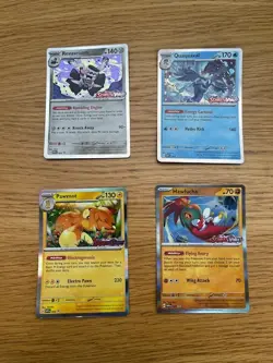 Pokemon Promo Card Set: SVP005-SVP008 Pawmot Quaquaval Hawlucha Revavroom - Image 2