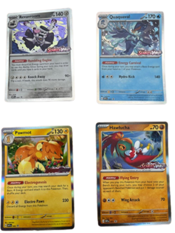 Pokemon Promo Card Set: SVP005-SVP008 Pawmot Quaquaval Hawlucha Revavroom - Image 4
