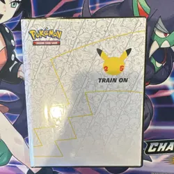 Full jumbo card set Pokemon TCG 25 Card Lot w/ Binder Promos Pikachu starters - Image 1
