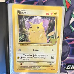Full jumbo card set Pokemon TCG 25 Card Lot w/ Binder Promos Pikachu starters - Image 2