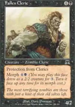 Fallen Cleric - Foil ~ Lightly Played Onslaught MTG Magic UltimateMTG Black Card - Image 1
