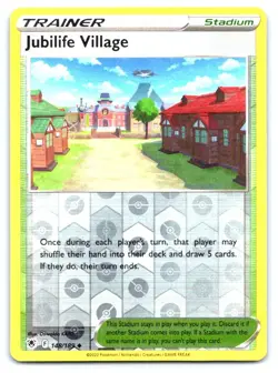 Jubilife Village Pokemon Reverse Holo Uncommon SWSH10: Astral Radiance 148/189 - Image 1