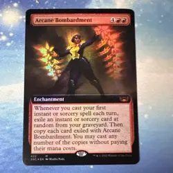 Arcane Bombardment (Extended Art) #422 (Foil) NM Streets New Capenna Magic MTG - Image 1
