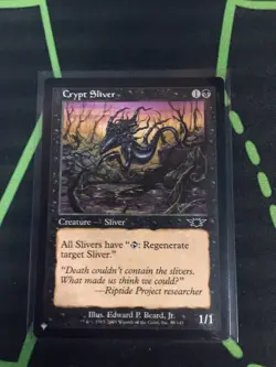 MTG Magic The Gathering Crypt Sliver List Black Commander - Image 1