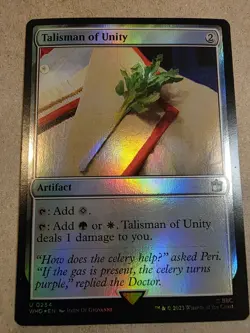 Talisman of Unity - Foil - Universes Beyond: Doctor Who - Mtg - Image 1