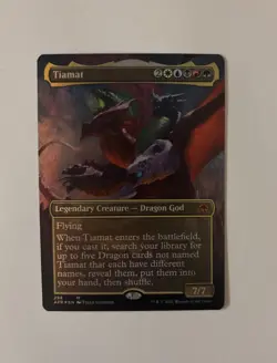 Tiamat Borderless Foil, Pack to Toploader Never Played - Image 1