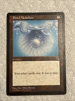 Magic The Gathering Pearl Medallion from Tempest MTG TCG CCG - Image 1